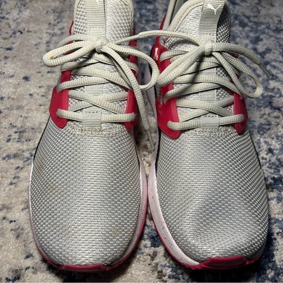 Puma Bright Rose & Gray Pacer Next Excel Running Lace-Up Sneakers Size 8 - Picture 6 of 12